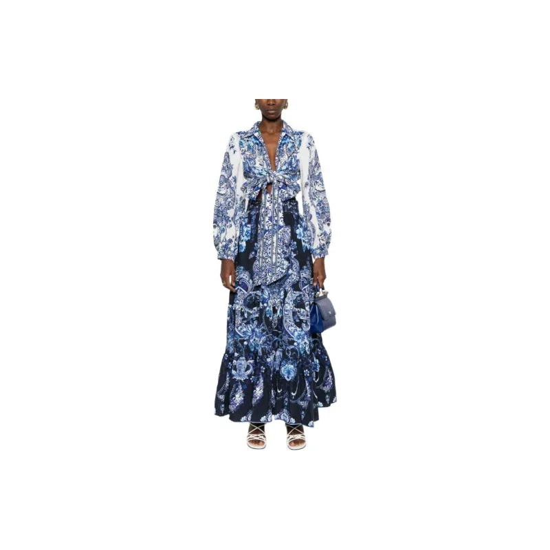 Camilla Delft Dynasty print Maxi Skirt-2