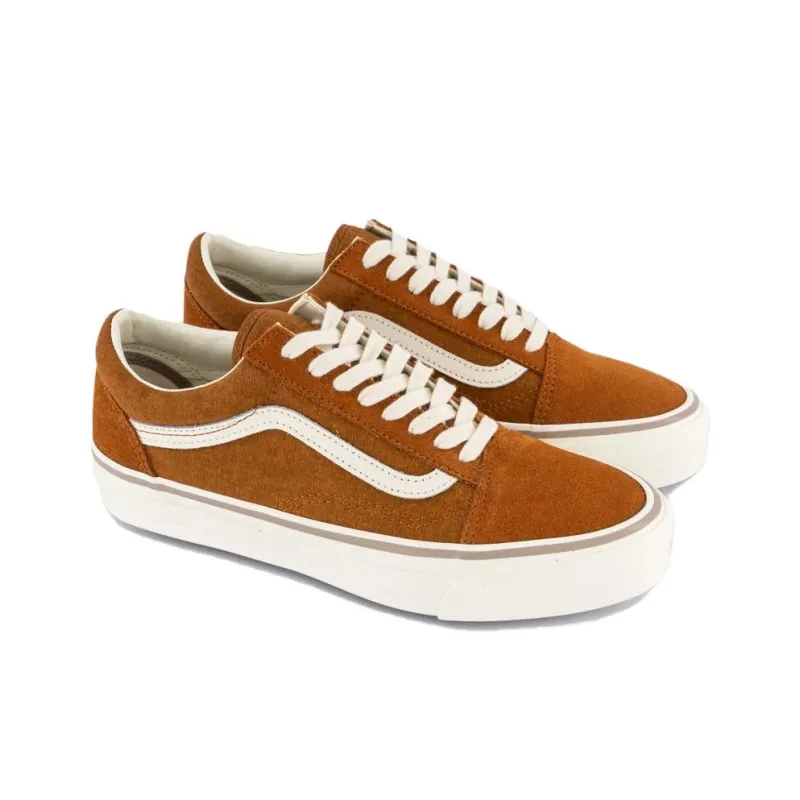Vans Anti Slip Wear Resistant Low Top Skateboard Shoes Unisex Brown-2