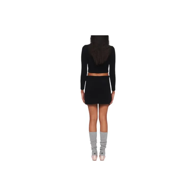 MIU MIU FW22 Casual Short Skirts Women's Black-2