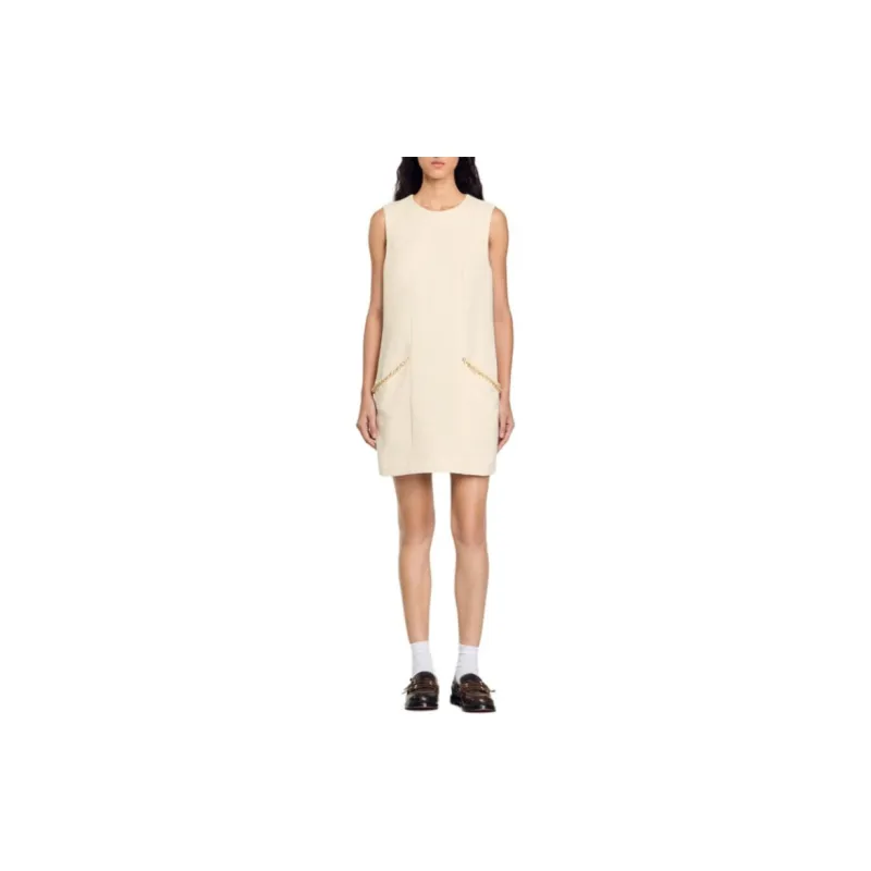 Sandro Crystal detailing Tweed Minidress-1
