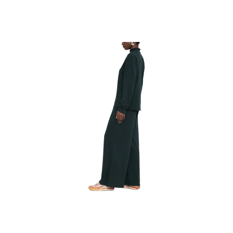 JIL SANDER Drawstring waist Cashmere Trousers-3