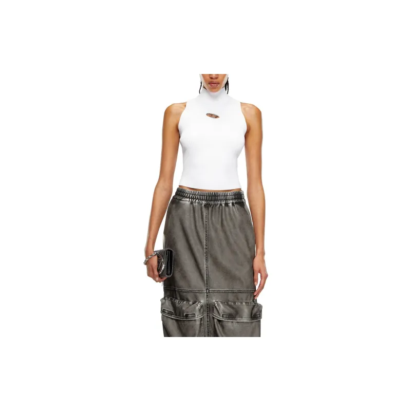 DIESEL M Onervax Ribbed Knit Turtleneck Top-1
