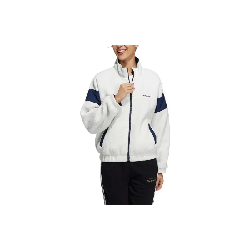 Adidas Neo Velvet Jackets Women's Pink White-2