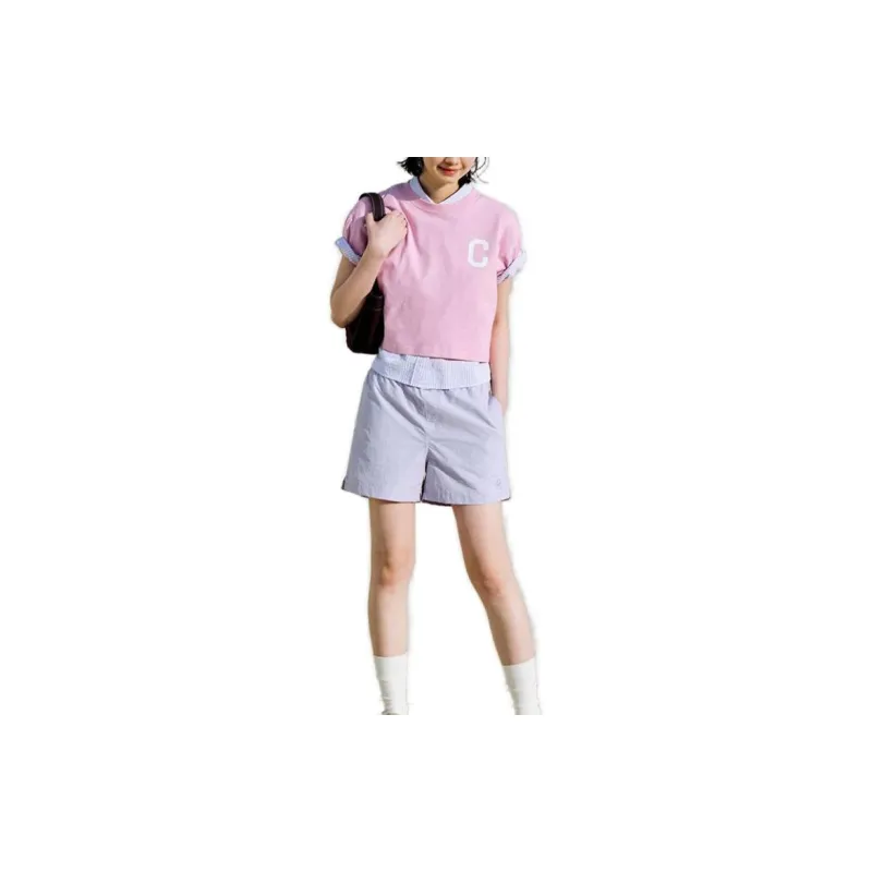 COVERNAT Crop Tops Women's Pink-4