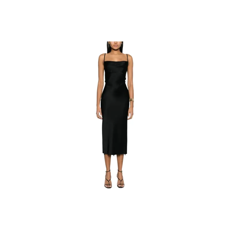 NANUSHKA Renny Panelled Satin Dress-2