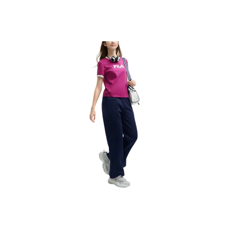 FILA ORIGINALE Regular T Shirt Women's Rosy Red-4