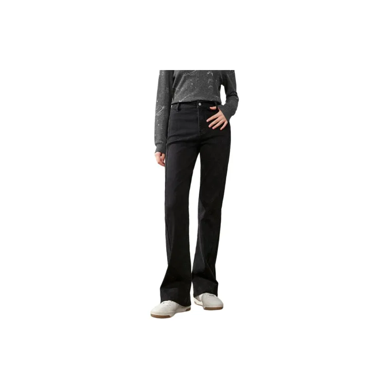 JZ. ANNAKRO Jeans Women's Plain Black-2