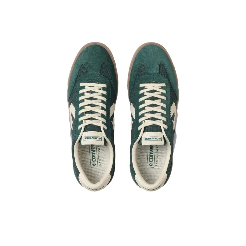 Converse Anti Slip Wear Resistant Low Top Skateboard Shoes Unisex Green-3