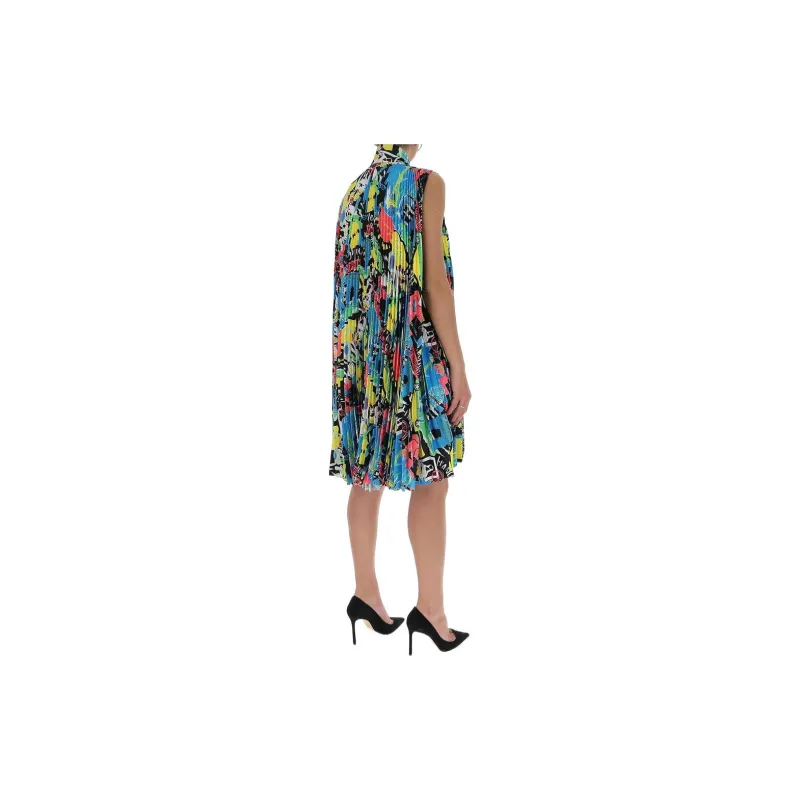 Balenciaga Sleeveless Dress Women's Multicolor-3