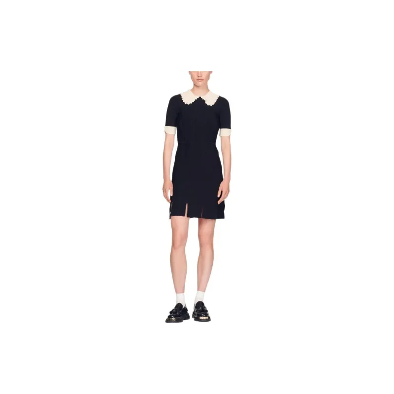 Sandro Short-Sleeved Dresses Women's Black-2