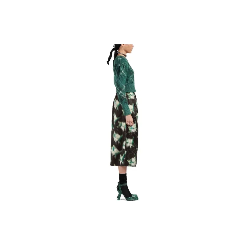 DIOR Casual Long Skirts Women's Black-5