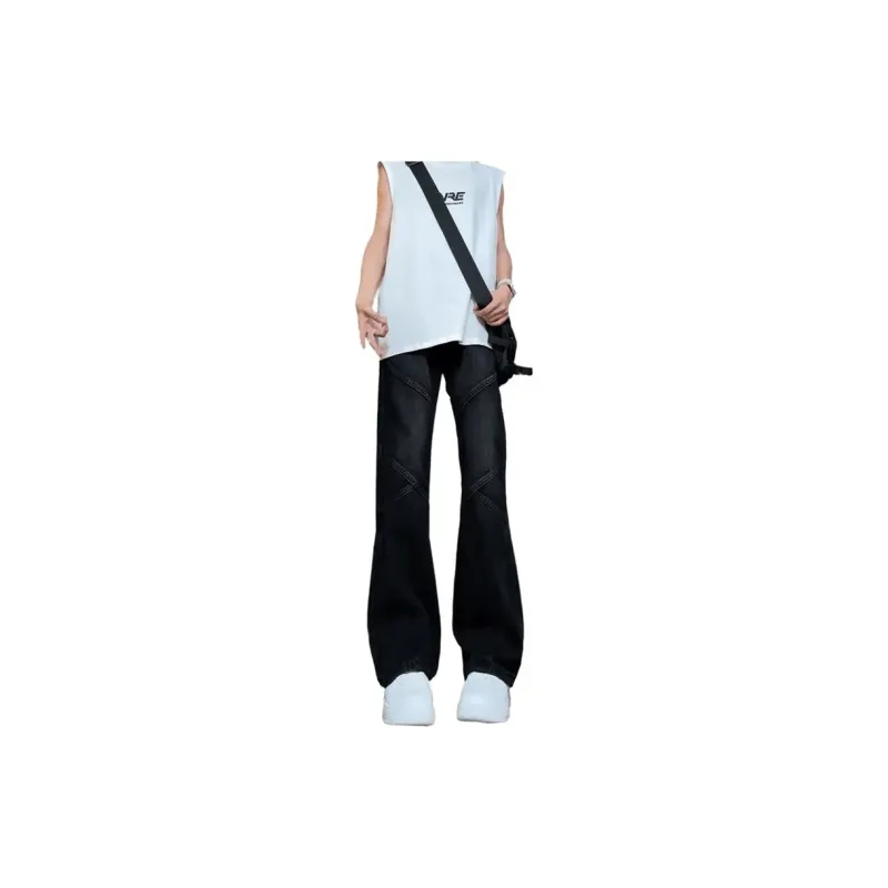 RENBEN Jeans Unisex Yellow Mud Blue-3