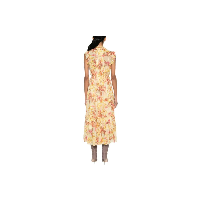 Zimmermann Crinkled Finish Floral Print Midi Dress-2