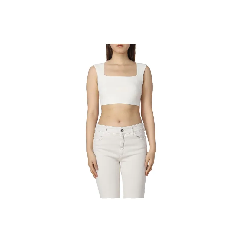 SportMax Square Neck Sleeveless Top-2
