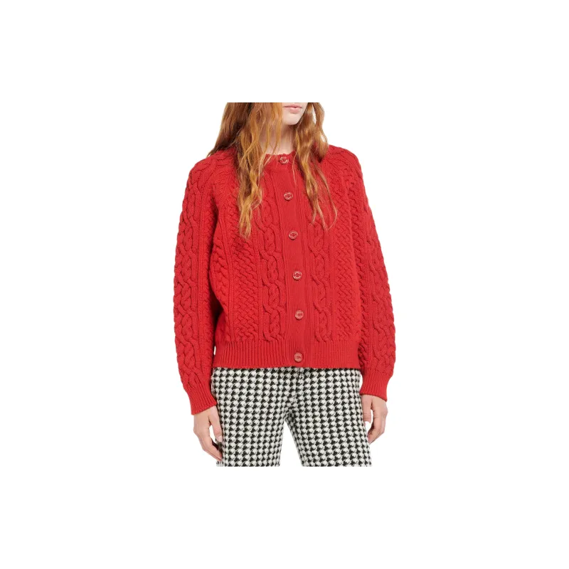 Barrie Cable knit Cashmere Cardigan-1
