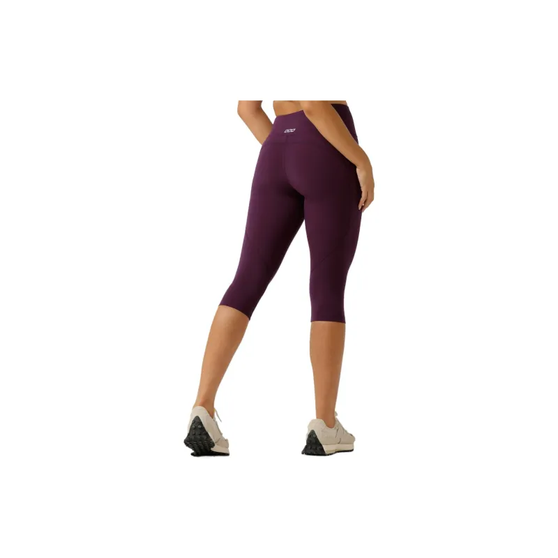 LORNA JANE Amy Phone Pocket 3/4 Tech Leggings Athletic Trousers Women's-6