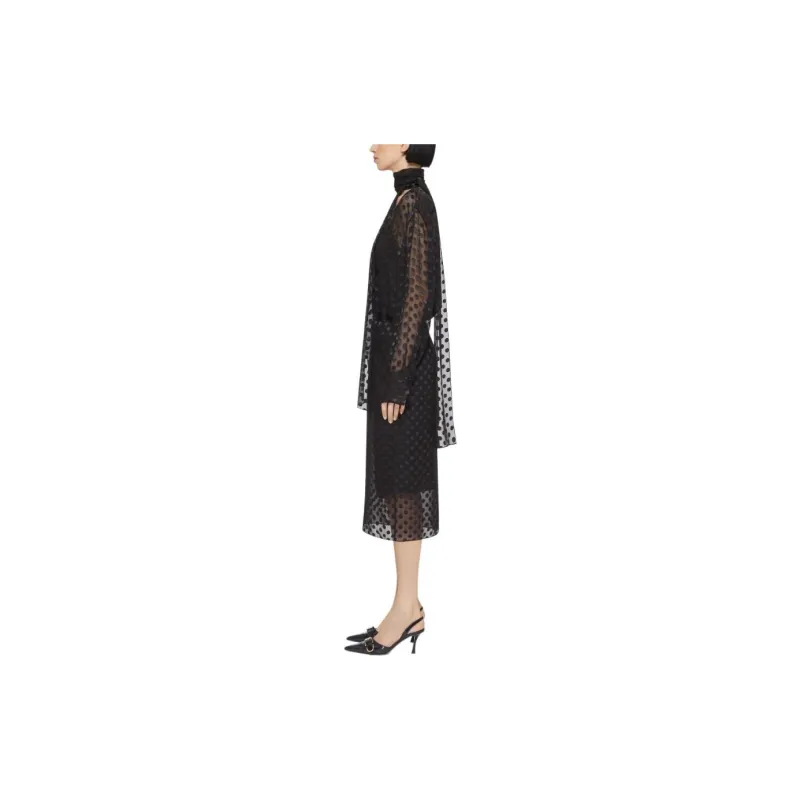 Givenchy Polka Dot devoré Skirt-3