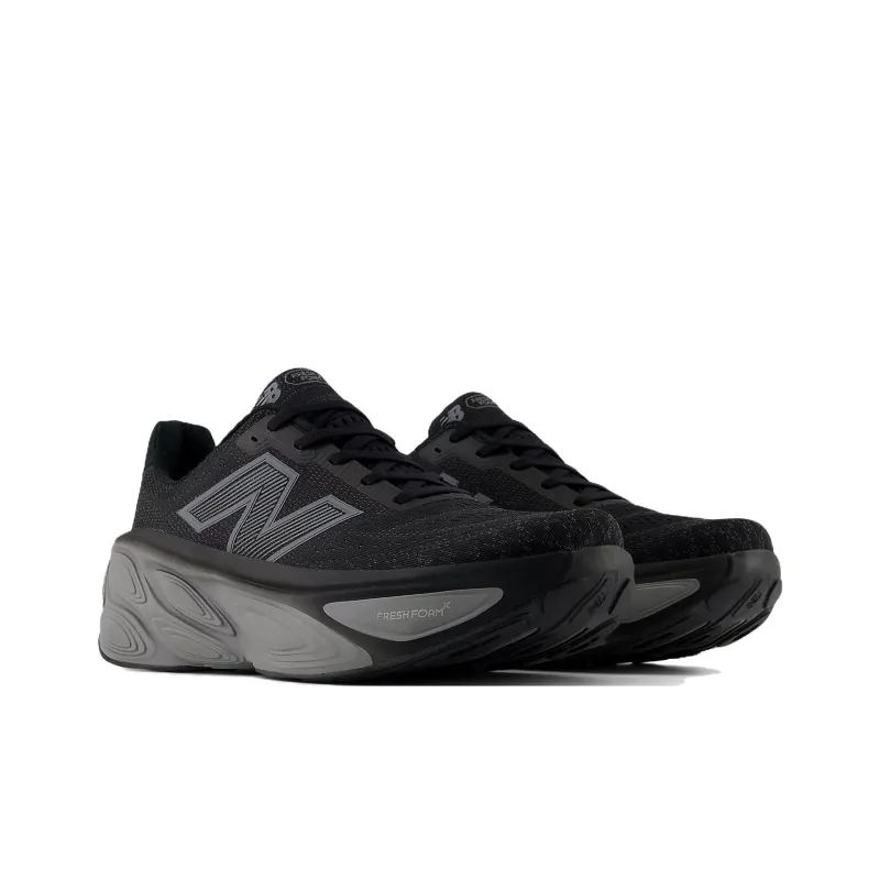 New Balance Fresh Foam X More V5 Black Linen Silver Metallic-2