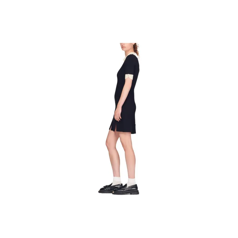 Sandro Short-Sleeved Dresses Women's Black-1