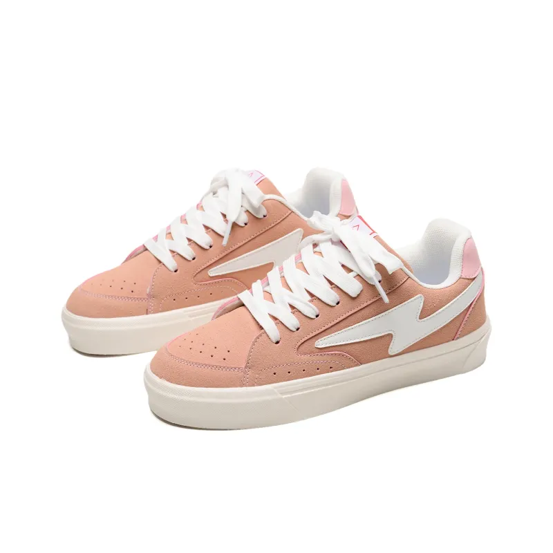 OAOQ Low Top Skateboard Shoes Unisex Pastel Pink-21