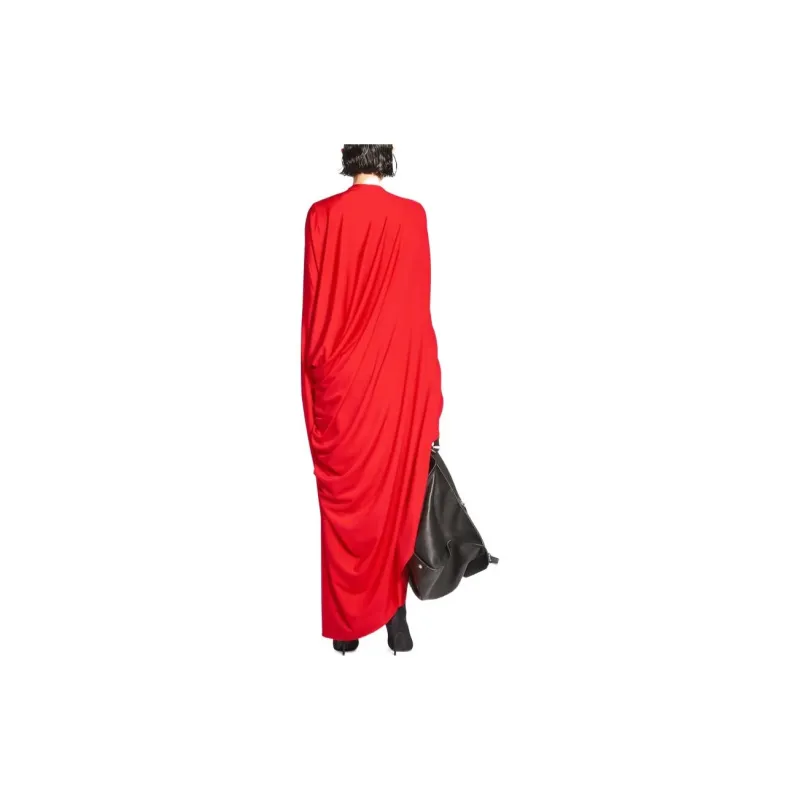 Balenciaga FW22 Long-Sleeved Dresses Regular Fit Women's Red-3
