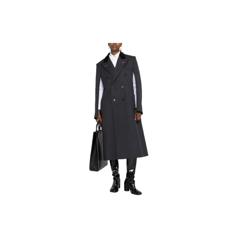 Maison Margiela Cavalry Double-breasted Wool Coat-1