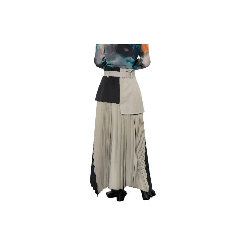 UNITED TOKYO Casual Long Skirts Women's Light Brown-1