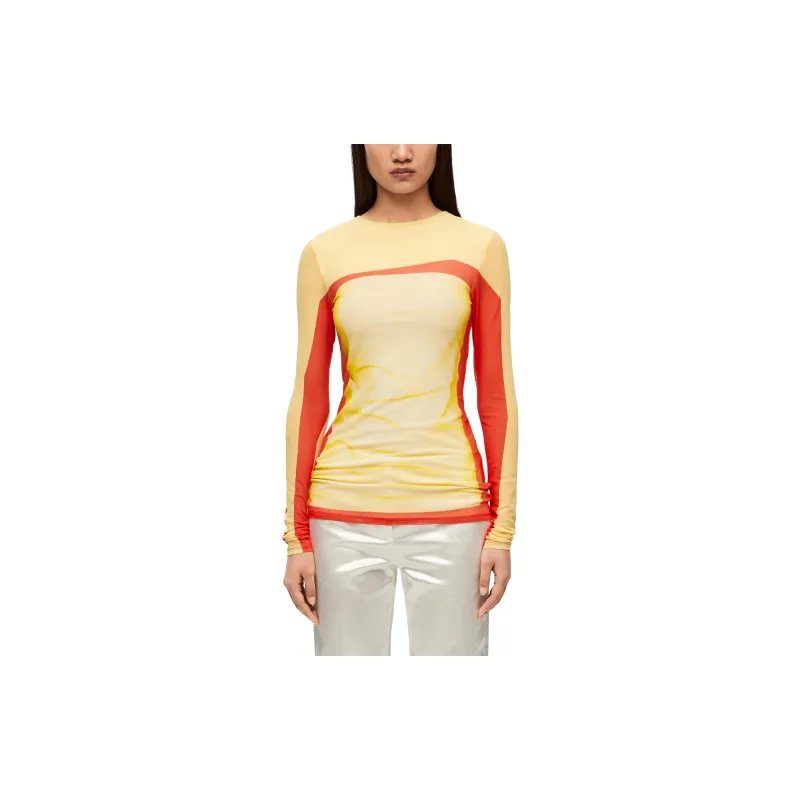 LOEWE Trompe L'oeil Mesh Top-2