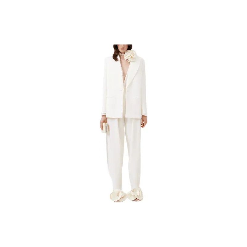 MAGDA BUTRYM FW24 Suit Trouser Women's Cream White-2