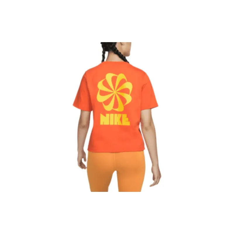 Nike Atmos Pink T Shirts Women's Orange-3
