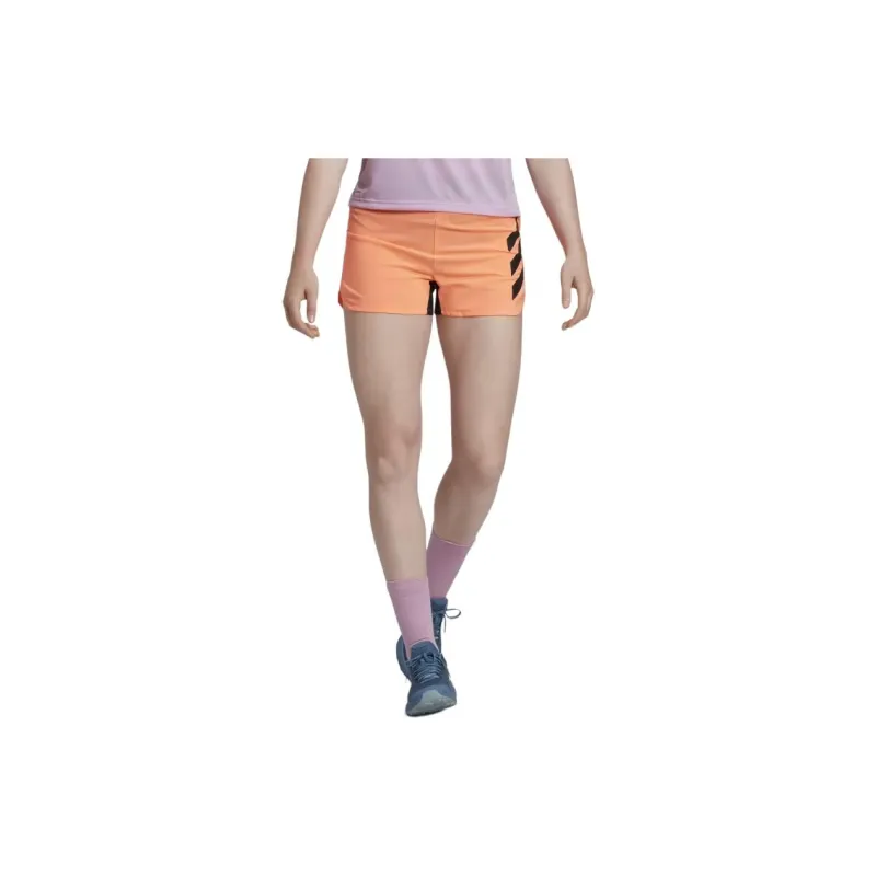 Adidas Casual Shorts Women's Orange Red-2