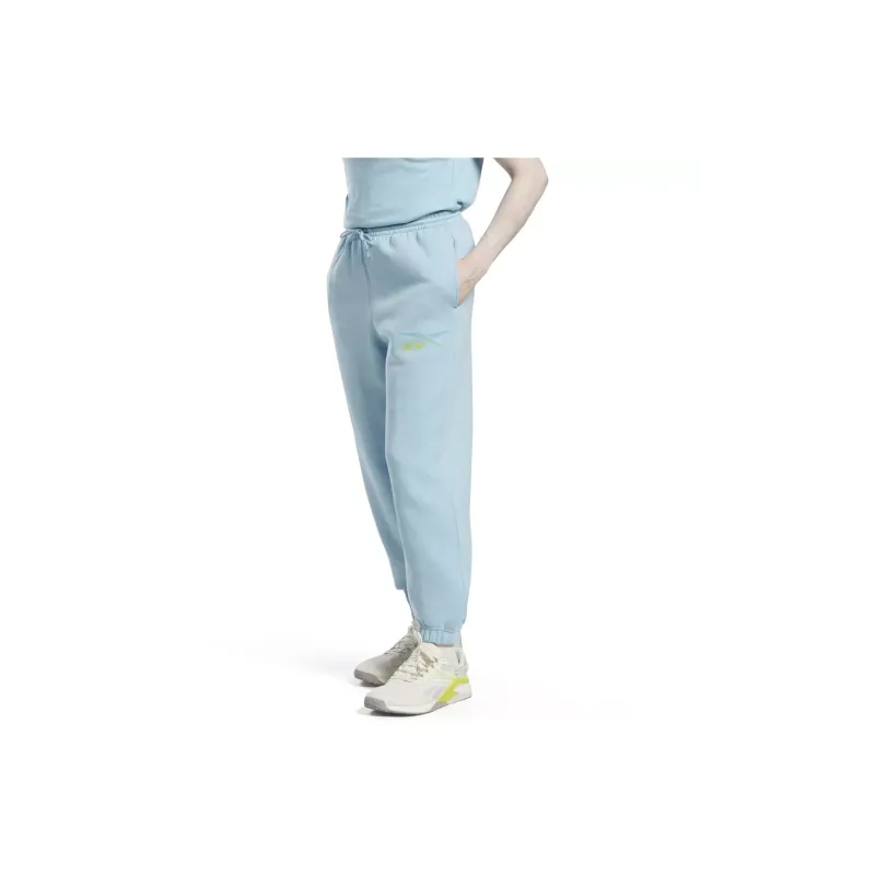 Reebok VECTOR GRAPHIC JOGGER Knitted Sports Pants Women's Light Blue-3