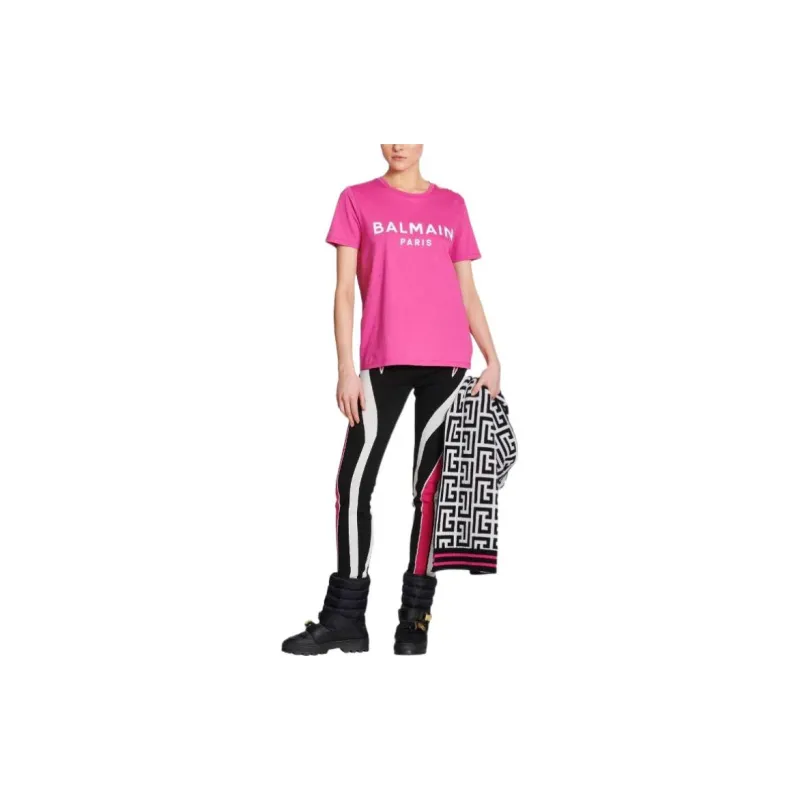 BALMAIN T-Shirts Women's Pink-1