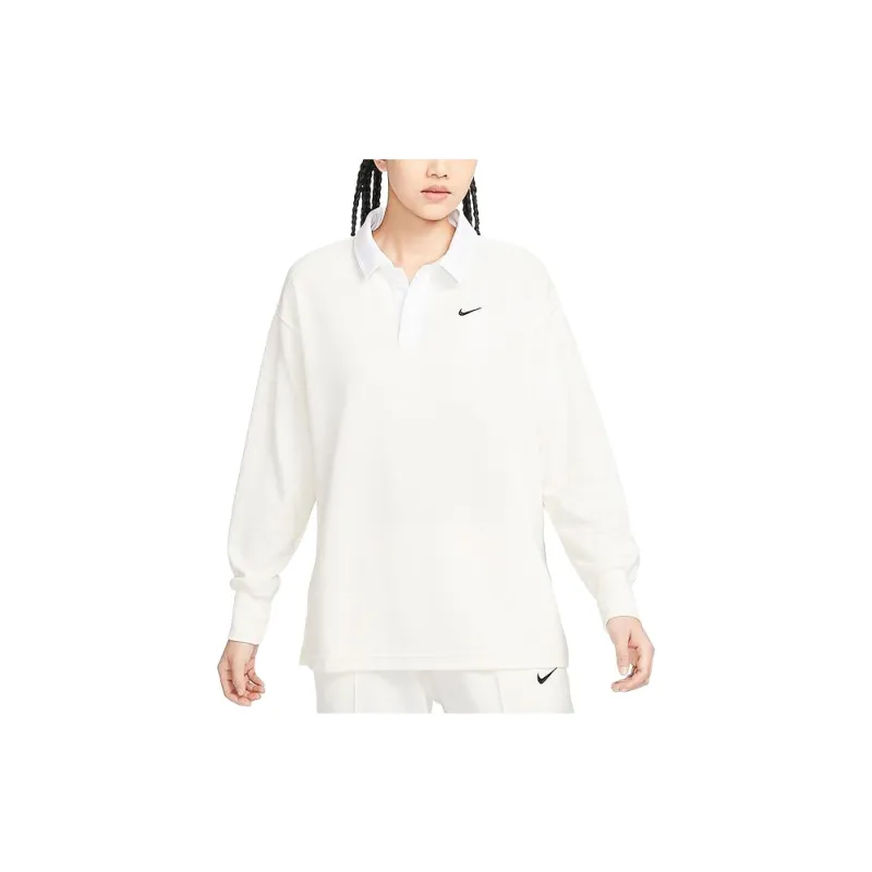 Nike Drop Shoulder Sleeve T Shirt Women's White-2