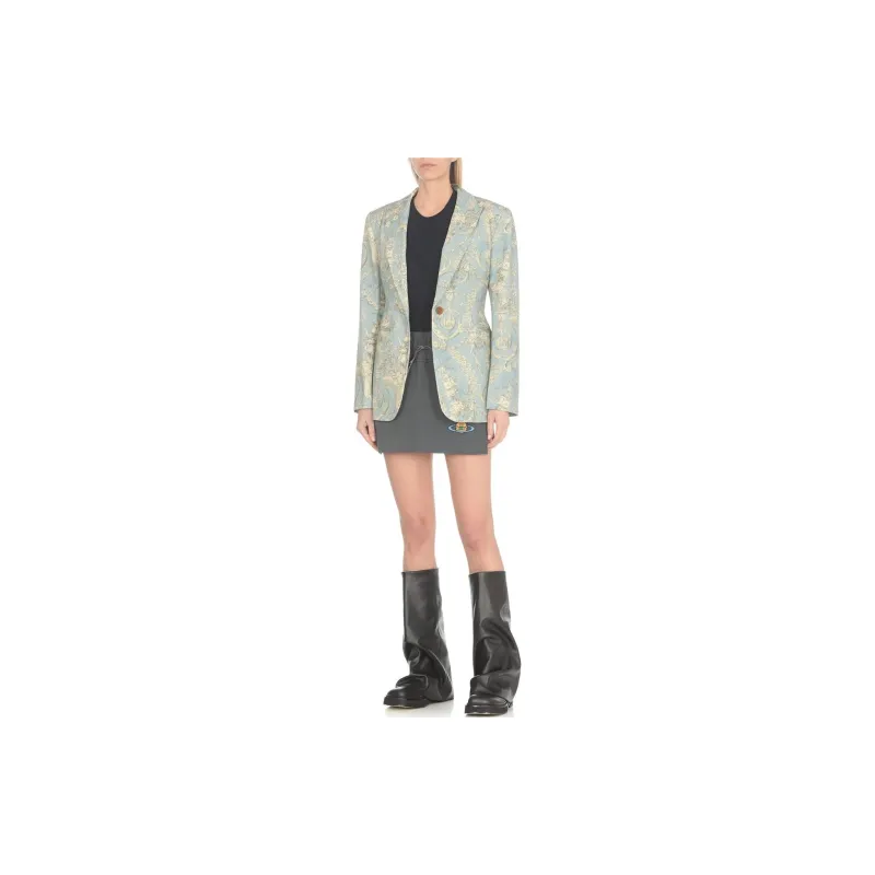 Vivienne Westwood Casual Short Skirts Women's Gray-3