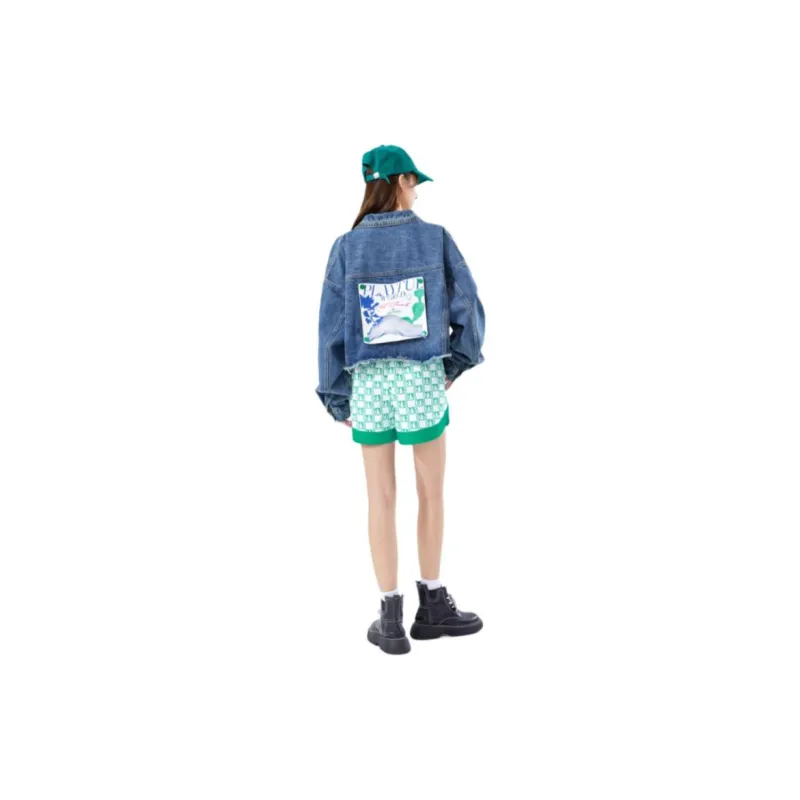B.Duck Denim Jacket Women's Light Denim Blue-1