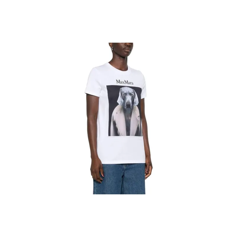 MaxMara Cipria Dog print T shirt-3