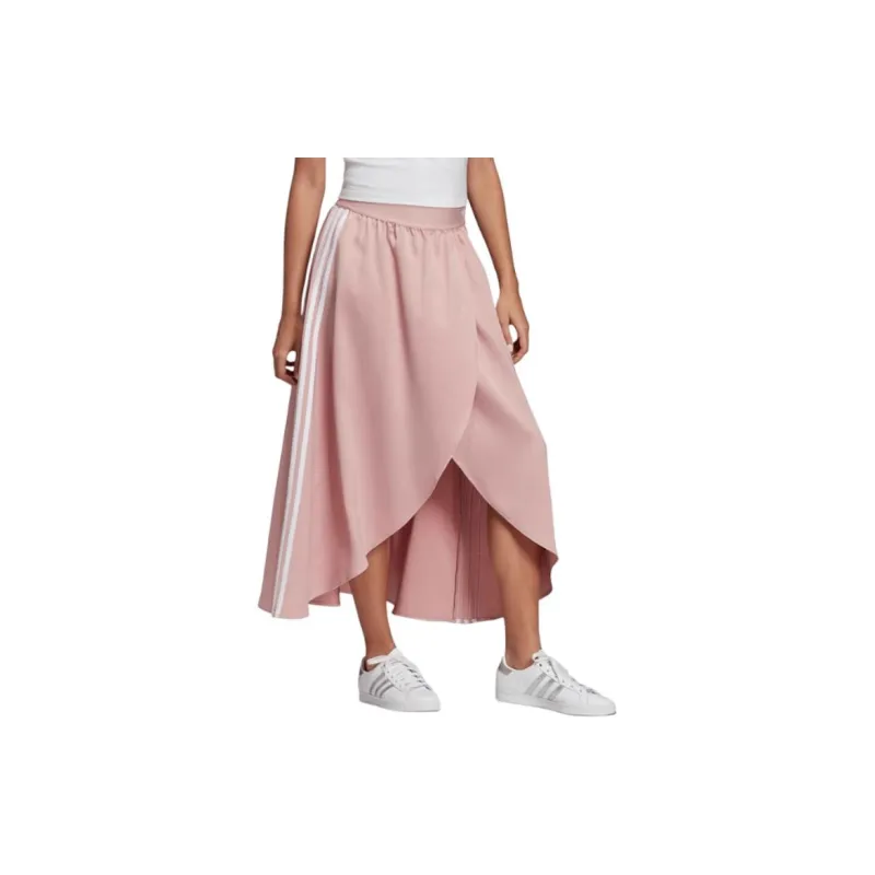 Adidas Originals Casual Long Skirt Women's Pink-3