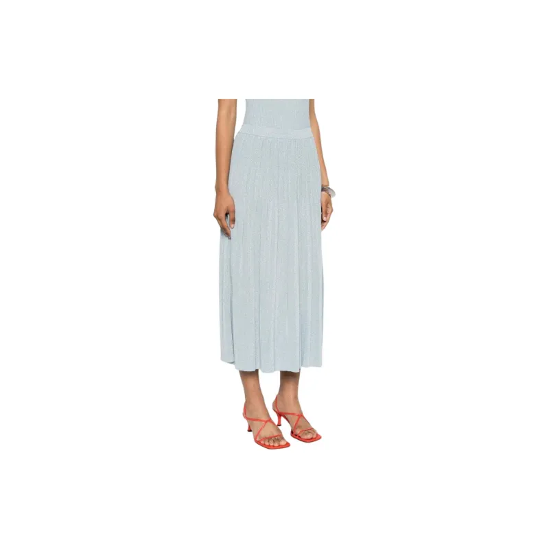Zimmermann Waverly Lurex detail Ribbed Skirt-4