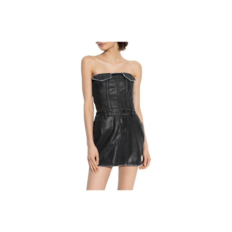DSQUARED 2 Strapless Denim Dress-2