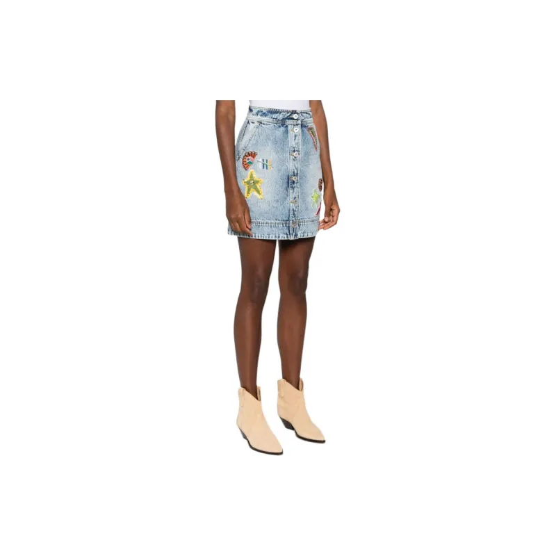 ALEMAIS Jackpot Denim Skirt-2
