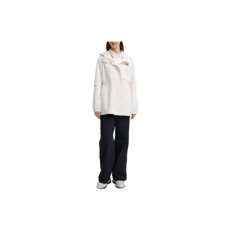 FILA ORIGINALE Trench Coat Women's Cloud White-2