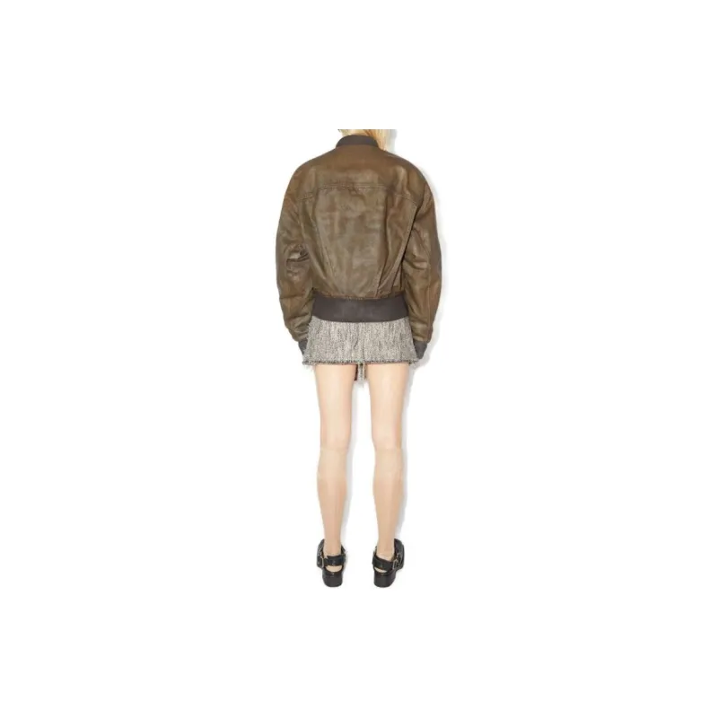Acne Studios Dyed Denim Bomber Jacket Blue/Beige-3