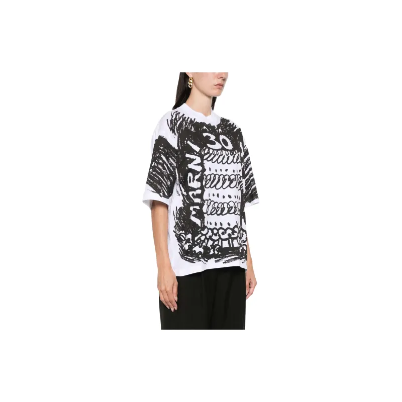 MARNI Stamped Crewneck T Shirt-3