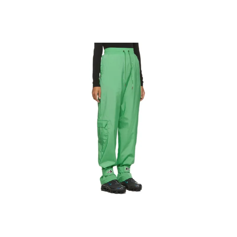 OFF WHITE FW20 Knitted Sweatpants Women's Green-2