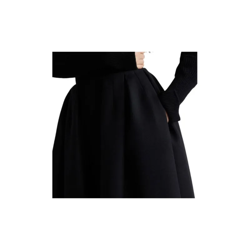 Patou Pleated Midi Skirt-3