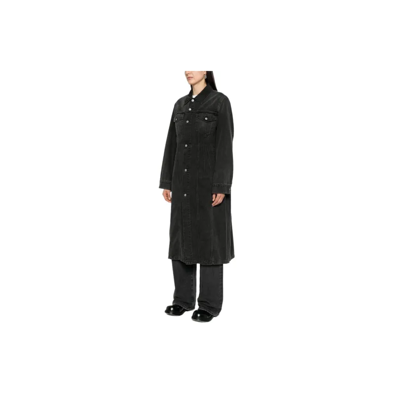 MM6 Maison Margiela Buttoned Denim Coat-1