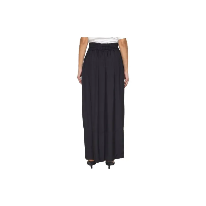 JIL SANDER Pressed Crease Wide Leg Palazzo Pants-2