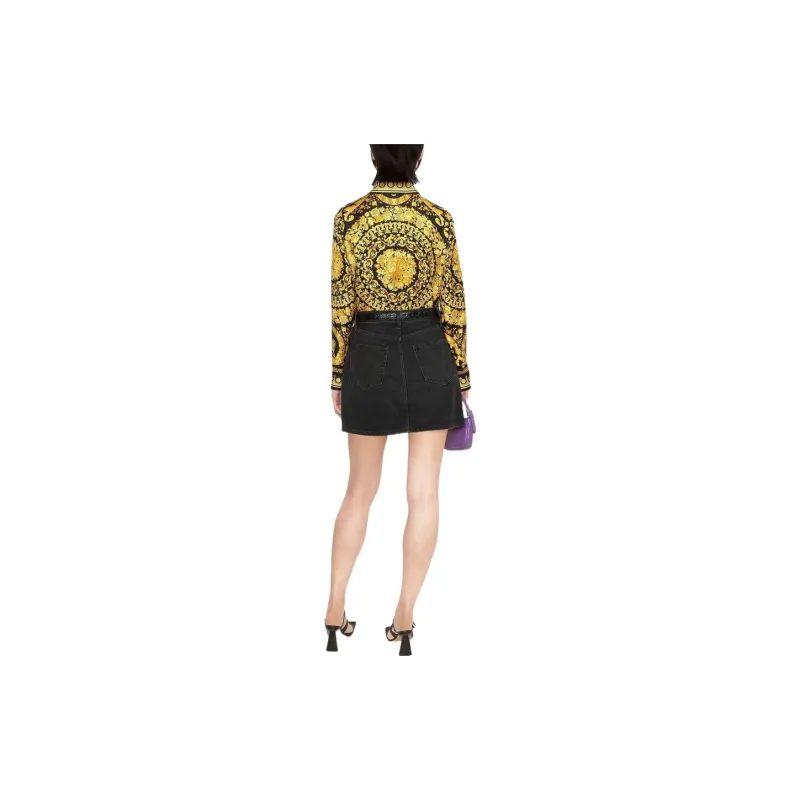 FANSIZHE FW22 Shirt Women's Black Yellow-2