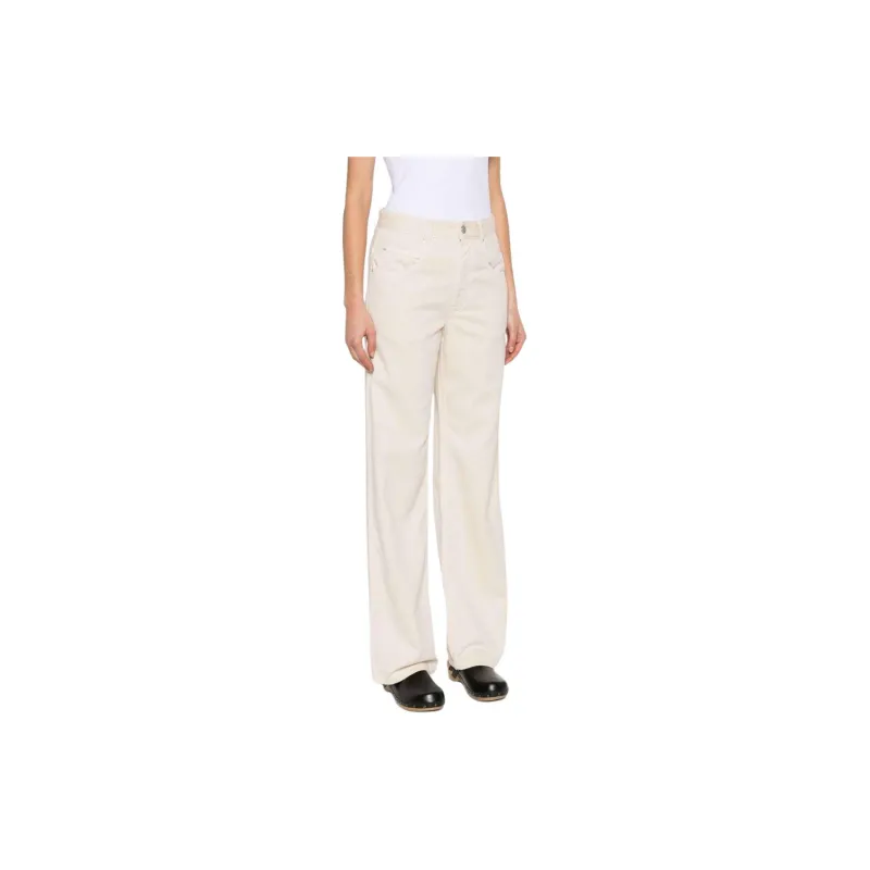 ISABEL MARANT Bymara Logo Patch Wide Leg Jeans-2
